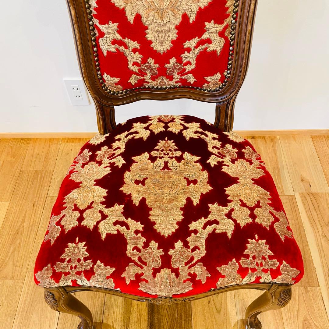 イタリアダイニングチェア 金華山赤金猫脚椅子ヨーロピアン ロココ ③