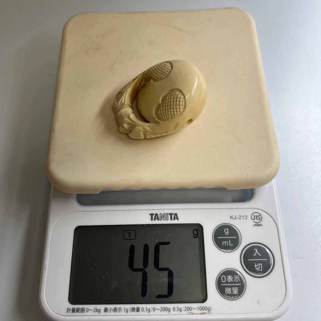 極上木魚根付　45g 東Y8-0109☆2Fタエチ