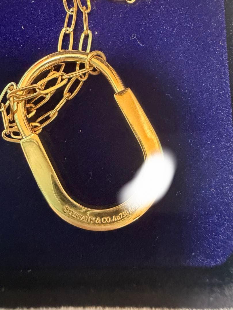 Tiffany &Co.ロックペンダントネックレスイエローゴールド 付属品完備