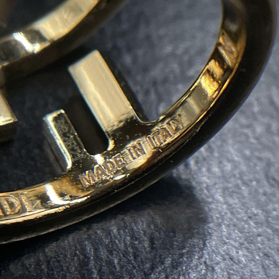 美品　FENDI フェンディ　オーロックリング　FF リング　ゴールド　指輪