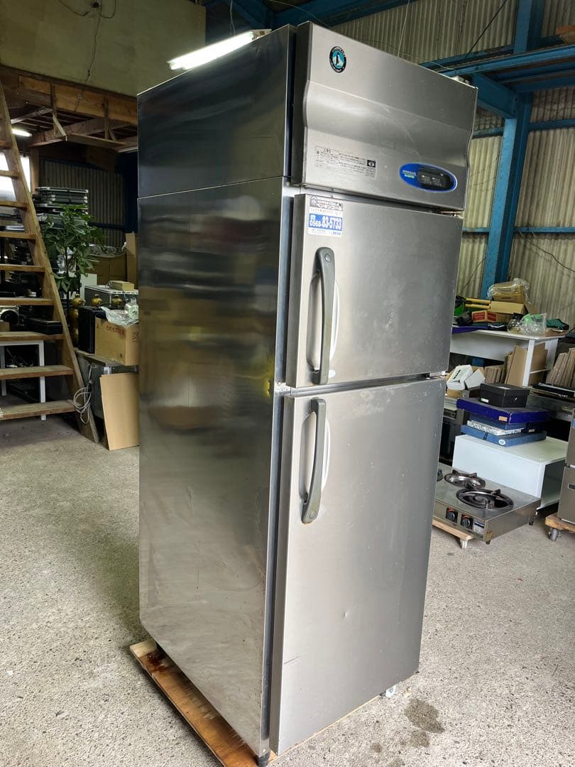 【動作良好】ホシザキ 業務用冷凍冷蔵庫 HRF-63Z ステンレス 2ドアタイプ