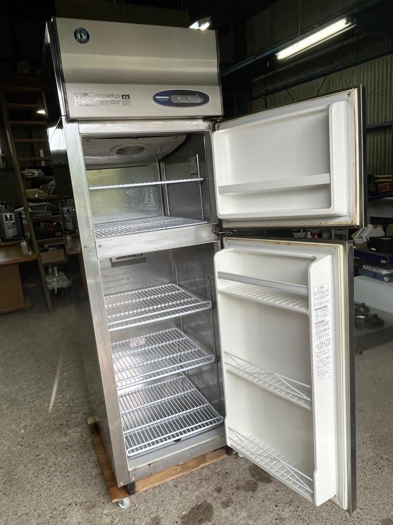 【動作良好】ホシザキ 業務用冷凍冷蔵庫 HRF-63Z ステンレス 2ドアタイプ