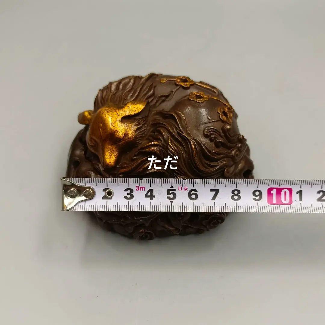 銅製 九尾狐薫香炉 室内薫香炉 茶道具 香道具 装飾品 工芸品 置物