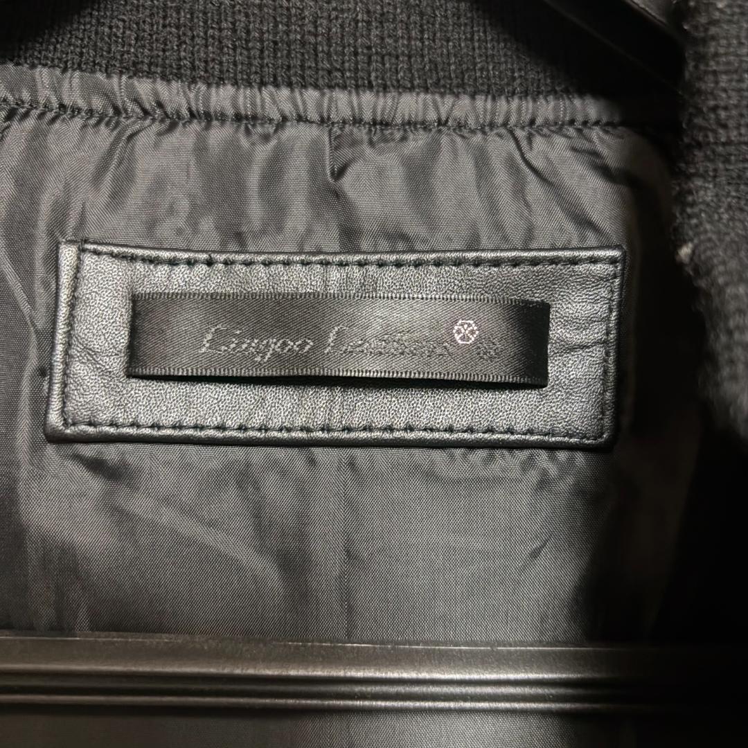 Liugoo Leathers ボアハイネックシングルライダースジャケット