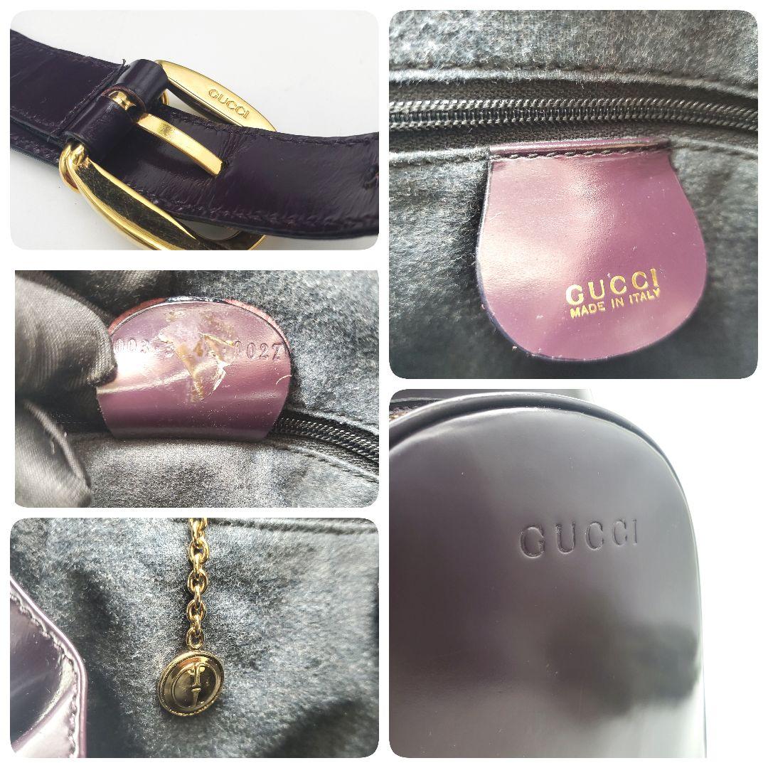 希少色✨GUCCI グッチ ショルダーバッグ ボディバッグ パープル系 バンブー