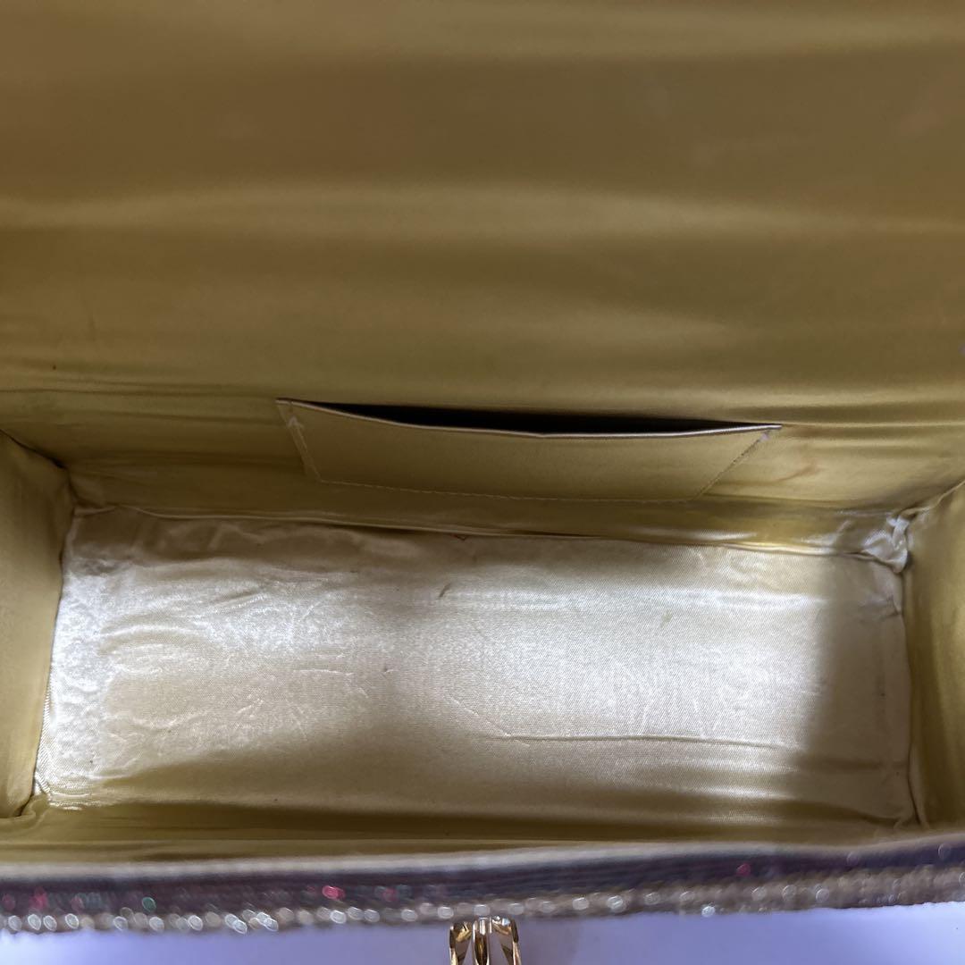 Hakubotan 銀座白牡丹 総柄 ビーズ刺繍 ハンドバッグ パーティ 和装