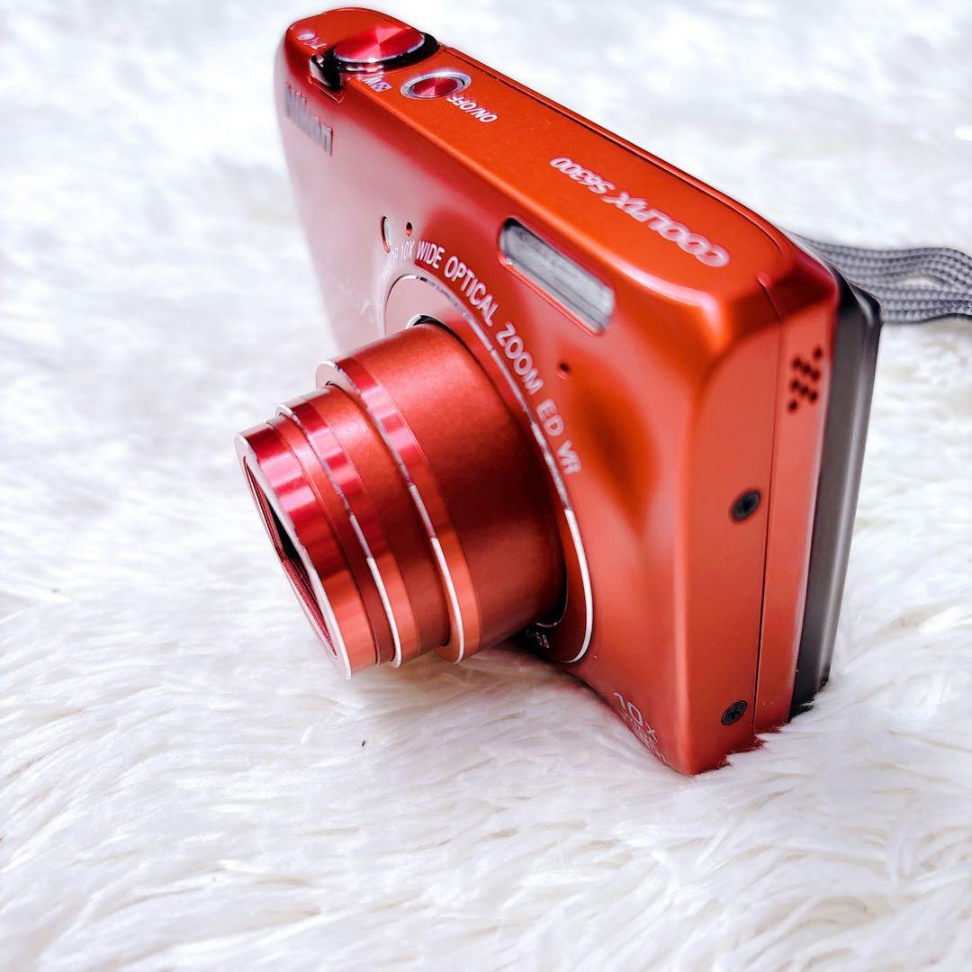 極美品✨NIKON COOLPIX S6300 レッド コンデジ デジカメ 赤