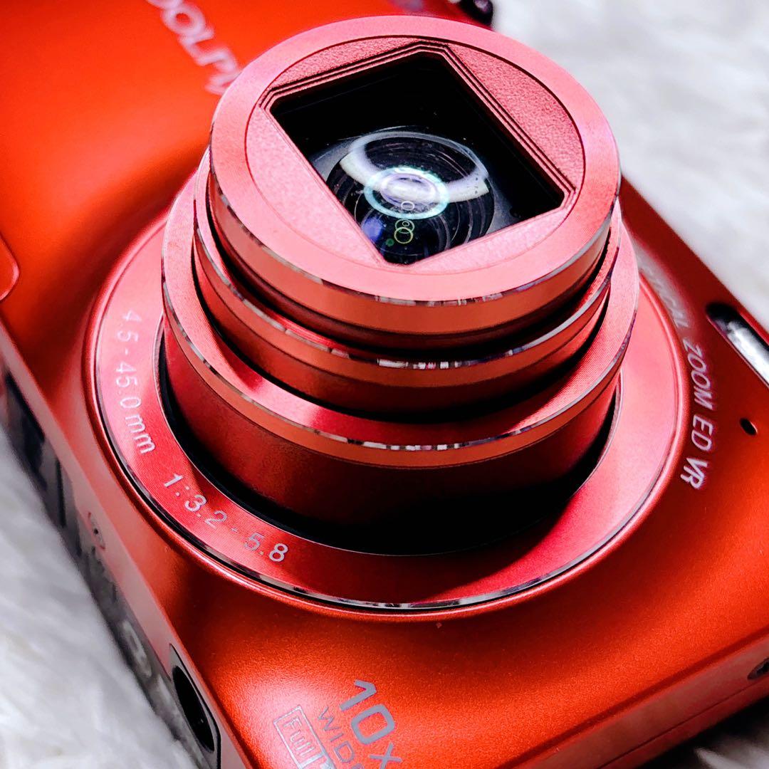 極美品✨NIKON COOLPIX S6300 レッド コンデジ デジカメ 赤