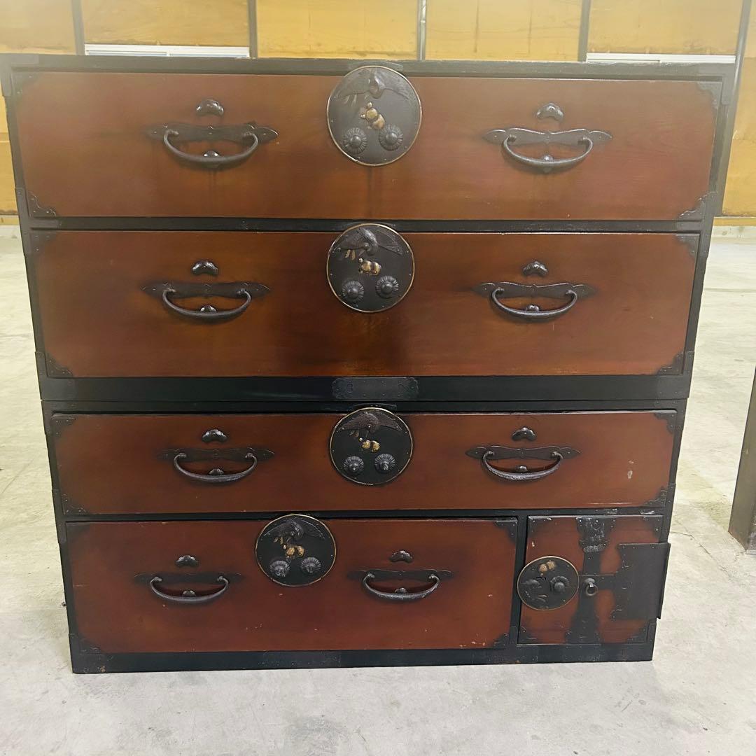 時代箪笥　民芸箪笥　装飾金具　和箪笥　整理箪笥