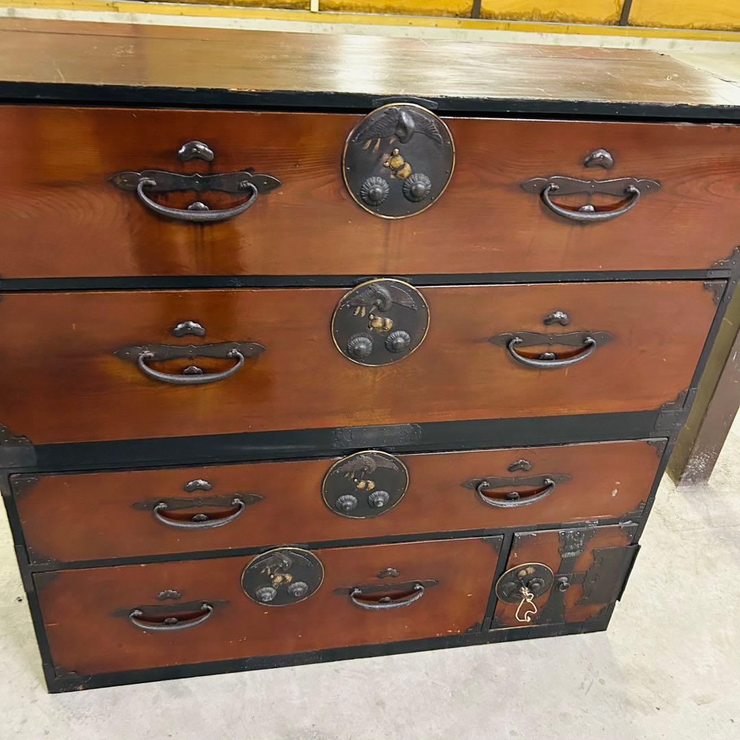 時代箪笥　民芸箪笥　装飾金具　和箪笥　整理箪笥