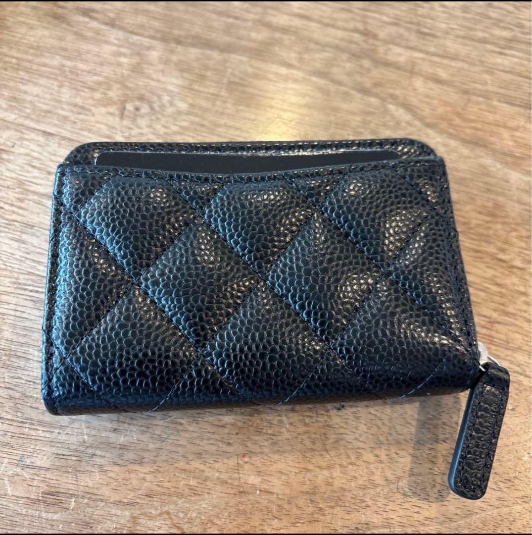 CHANELシャネルマトラッセ クラシック ジップ パース