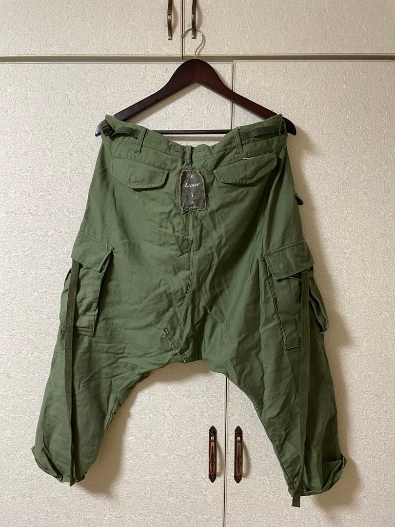 Linne by Gunda サルエルパンツ オリーブグリーン