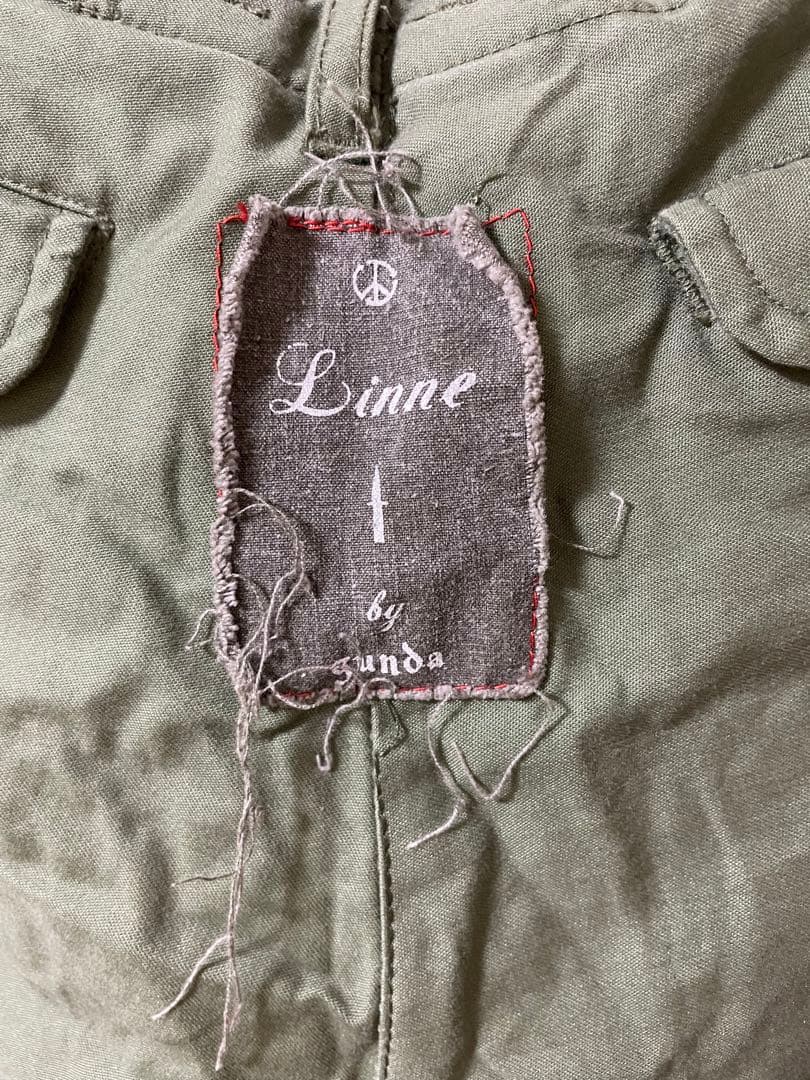 Linne by Gunda サルエルパンツ オリーブグリーン