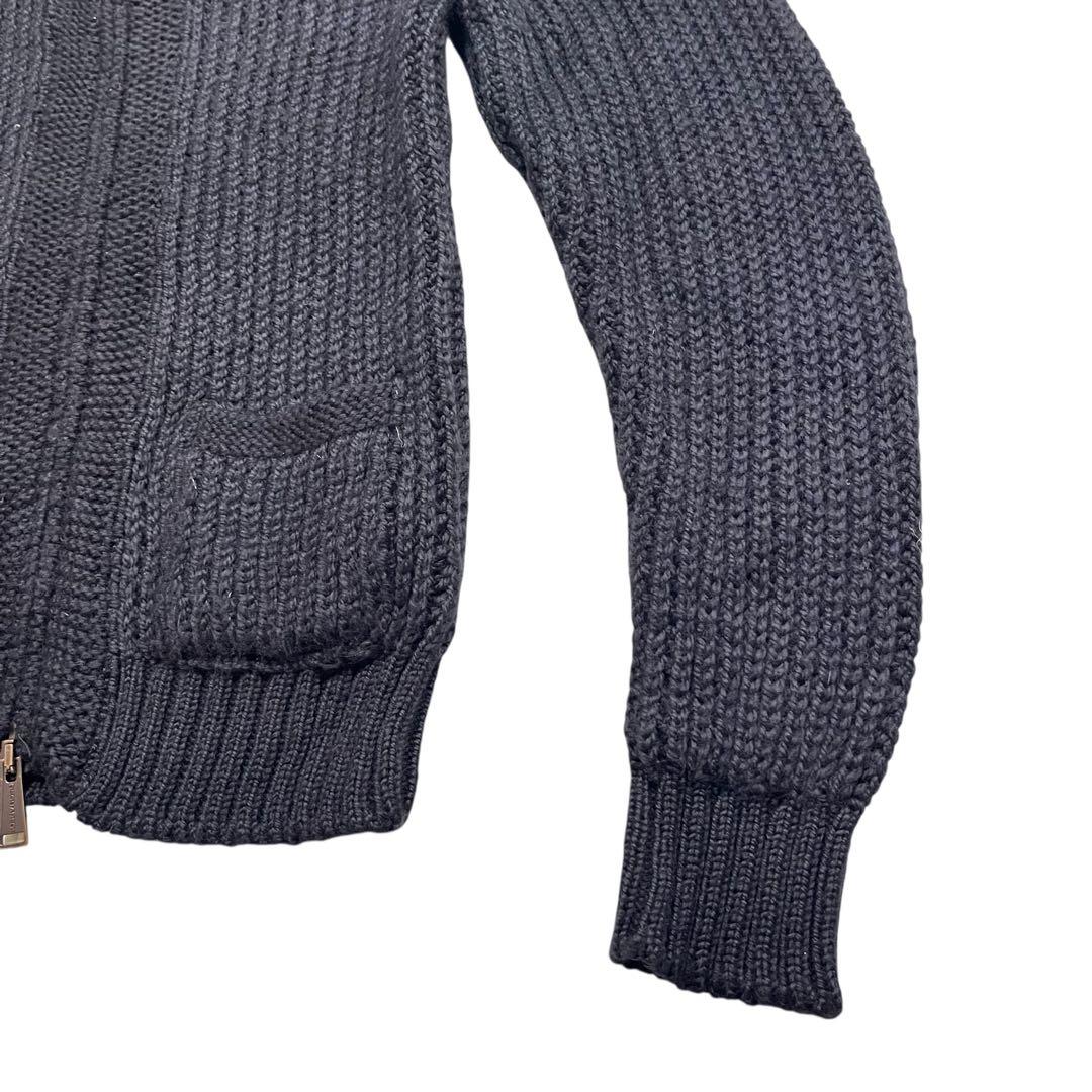 ディースクエアード DSQUARED2 ワッペン ブラック 黒ニットカーディガン