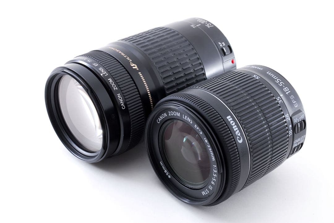 保証付き/Canon EOS 9000D 標準&望遠ダブルレンズセット