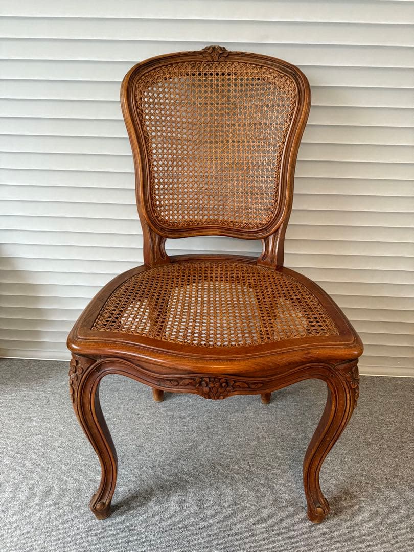 【2脚★刻印アリ】フランス アンティークチェア ダイニングチェア