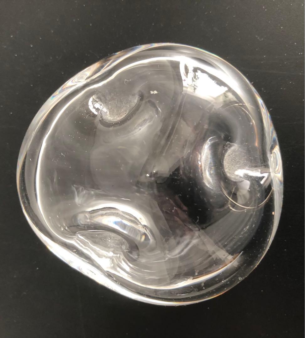 吹きガラス・花かご型花瓶&ペーパーウエイト