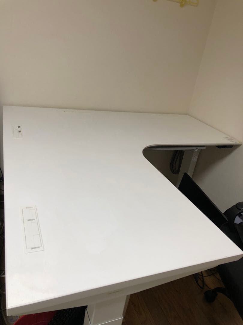 オカムラ スイフト 電動 上下 昇降 L字 デスク 155x155 今日まで出品