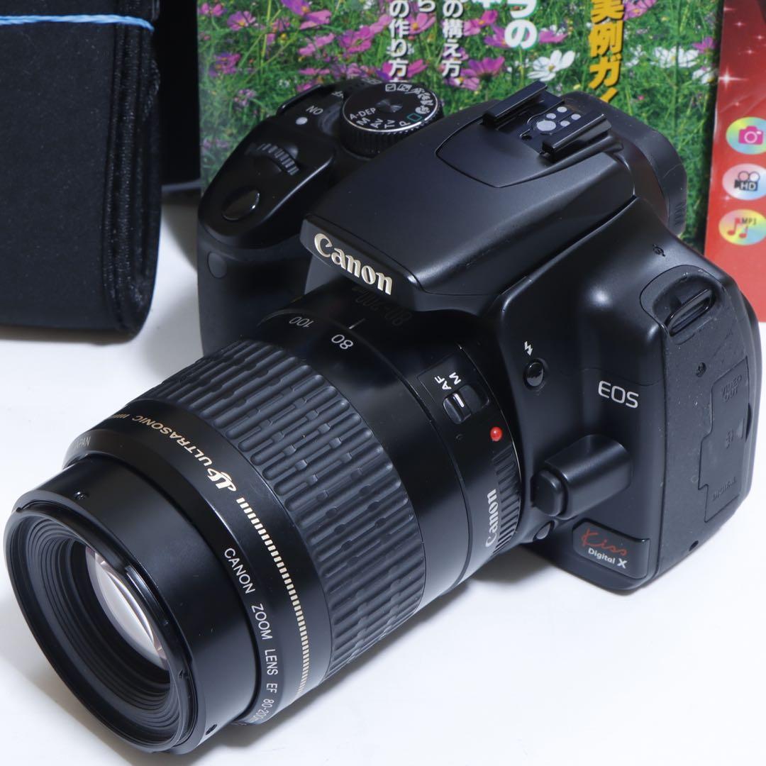 ★スマホに送れる一眼レフ★WiFi&望遠★ キャノン EOS Kiss Xセット