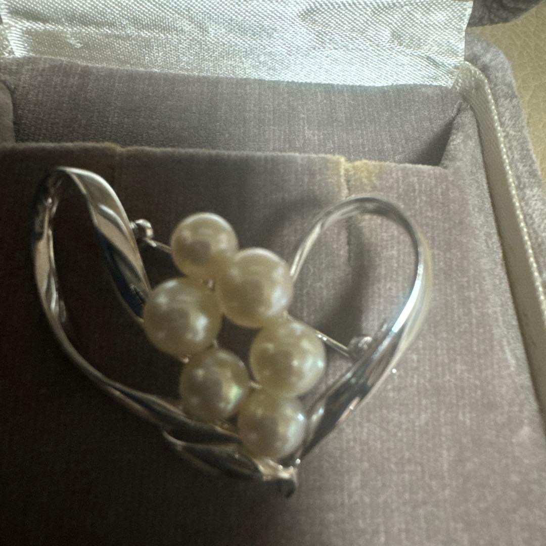 ⬛︎ミキモト⬛︎MIKIMOTO シルバーブローチ パール箱無し