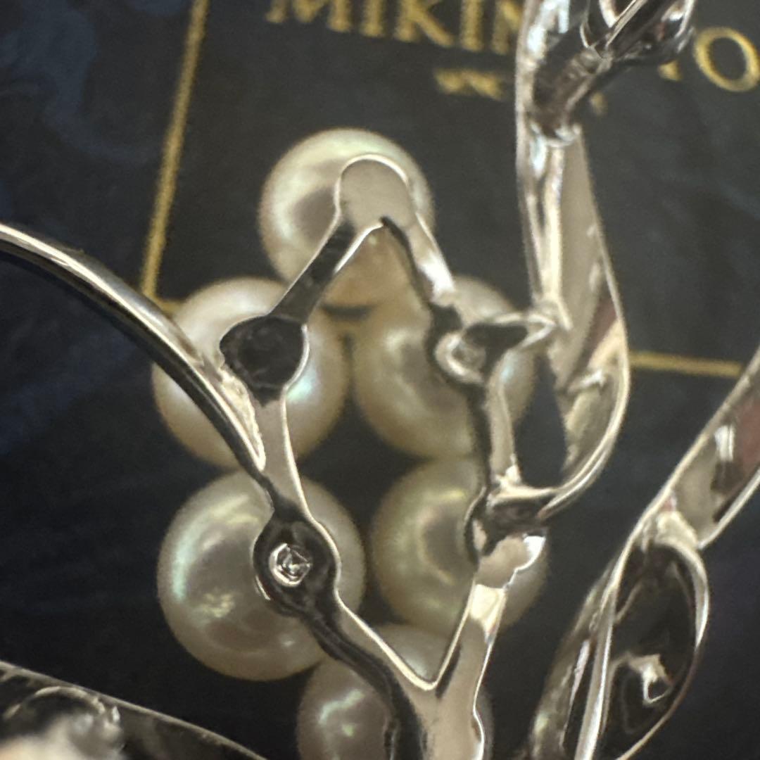 ⬛︎ミキモト⬛︎MIKIMOTO シルバーブローチ パール箱無し