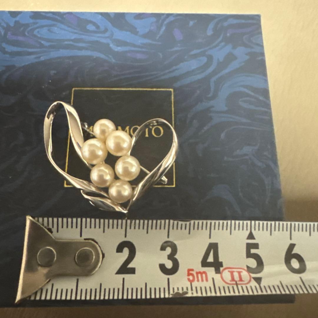 ⬛︎ミキモト⬛︎MIKIMOTO シルバーブローチ パール箱無し