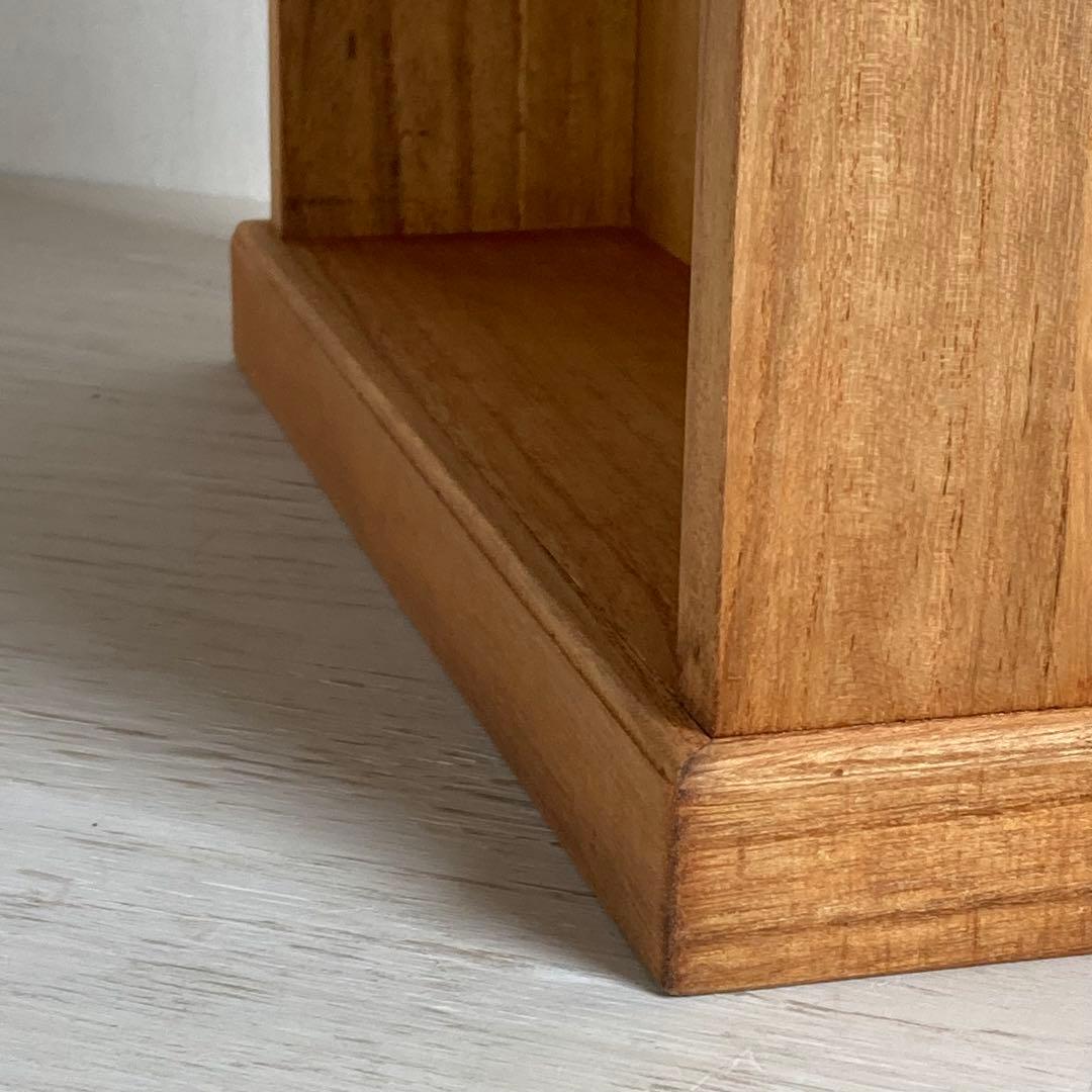 古い木製 オープンラック 3段 木製棚 陳列棚