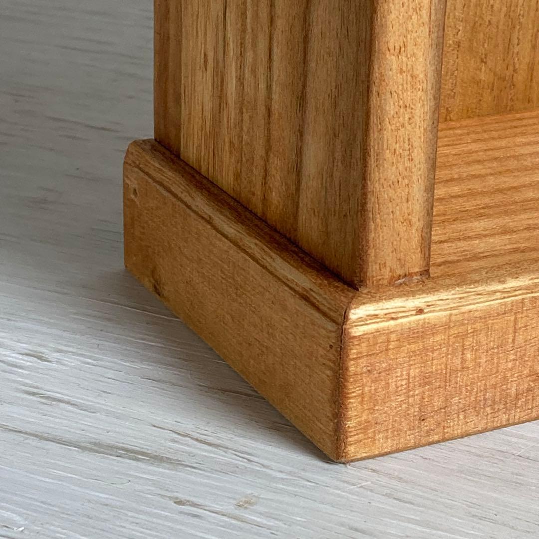 古い木製 オープンラック 3段 木製棚 陳列棚