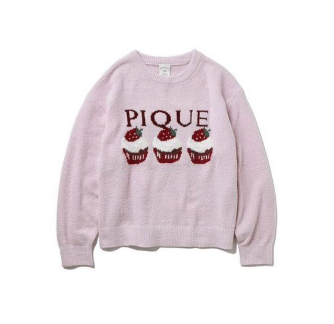 完売　ジェラートピケ♡いちごカップケーキ　モコモコニット　パジャマ　ルームウェア