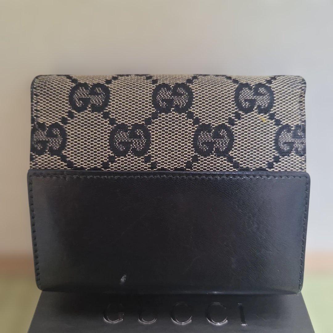 GUCCI グッチ 財布 二つ折 GGキャンバス ジャッキー 美品