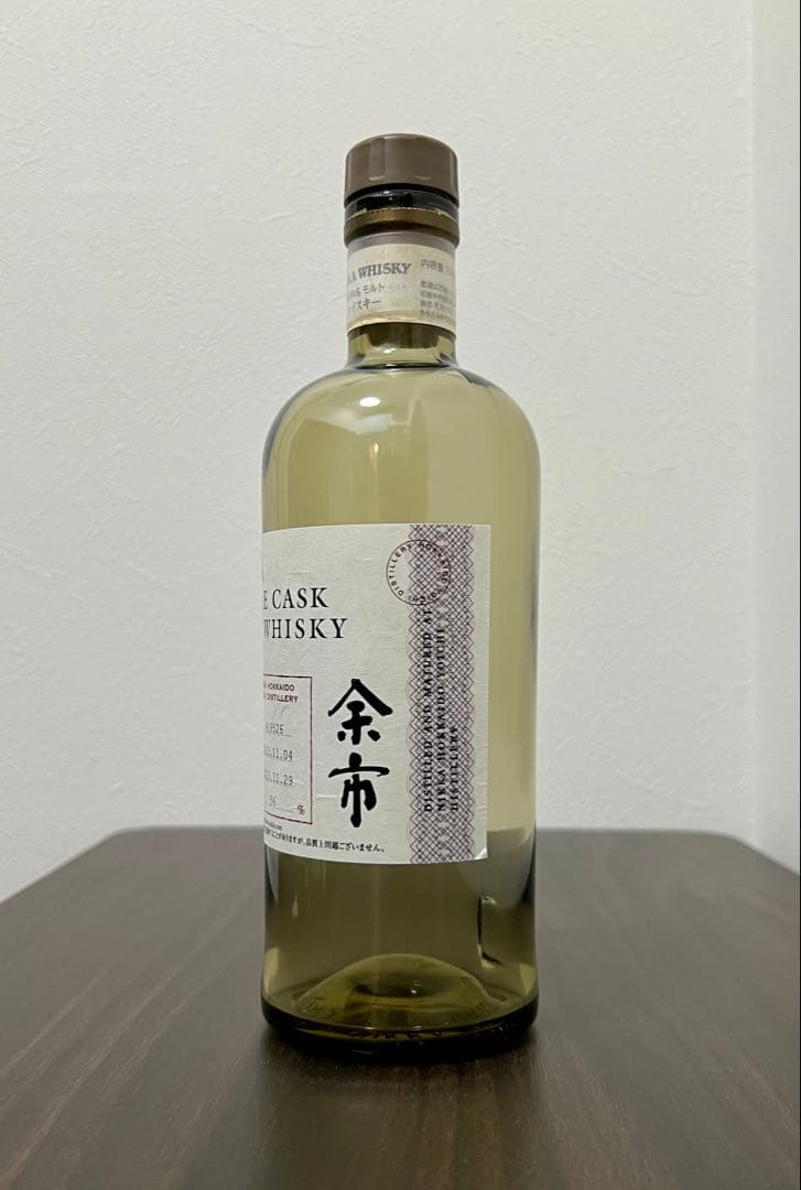 【余市】シングルカスク 北海道余市モルト10年　空き瓶