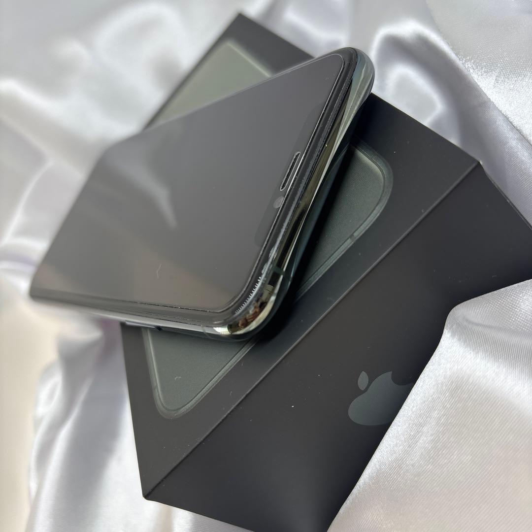iPhone11pro ミッドナイトグリーン 256GB iface 箱付き