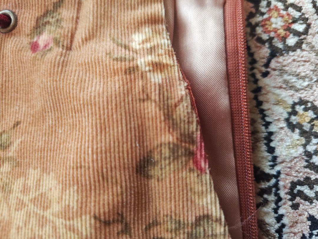 ヴィクトリアンメイデン　花柄　別珍ハイウェストスカート