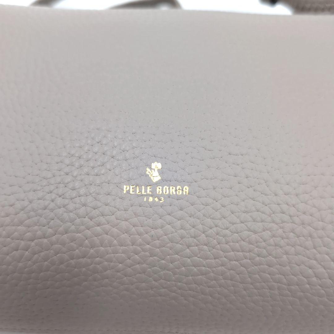 未使用級✨️ ペレボルサ レネット ショルダーバッグ レザー シボ革 グレー