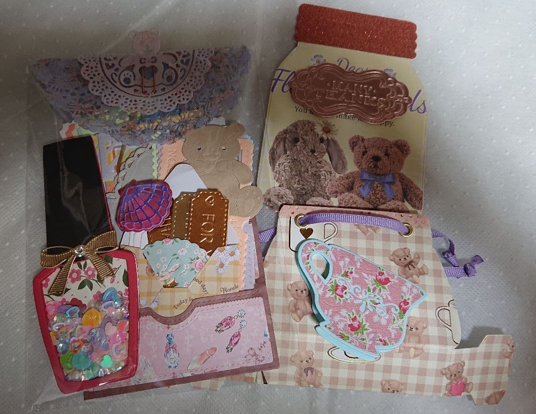 紙もの⑨ おすそ分けポケット♪♪ クラフトバッグ  メッセージカード まとめ売り