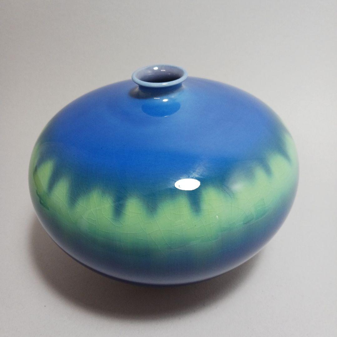 t*r様 三代徳田八十吉　耀彩花瓶　箱無し　人間国宝