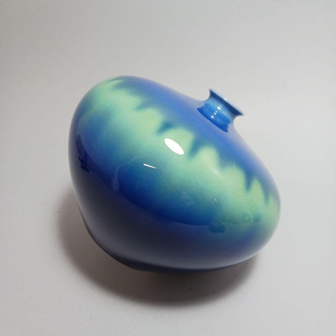 t*r様 三代徳田八十吉　耀彩花瓶　箱無し　人間国宝