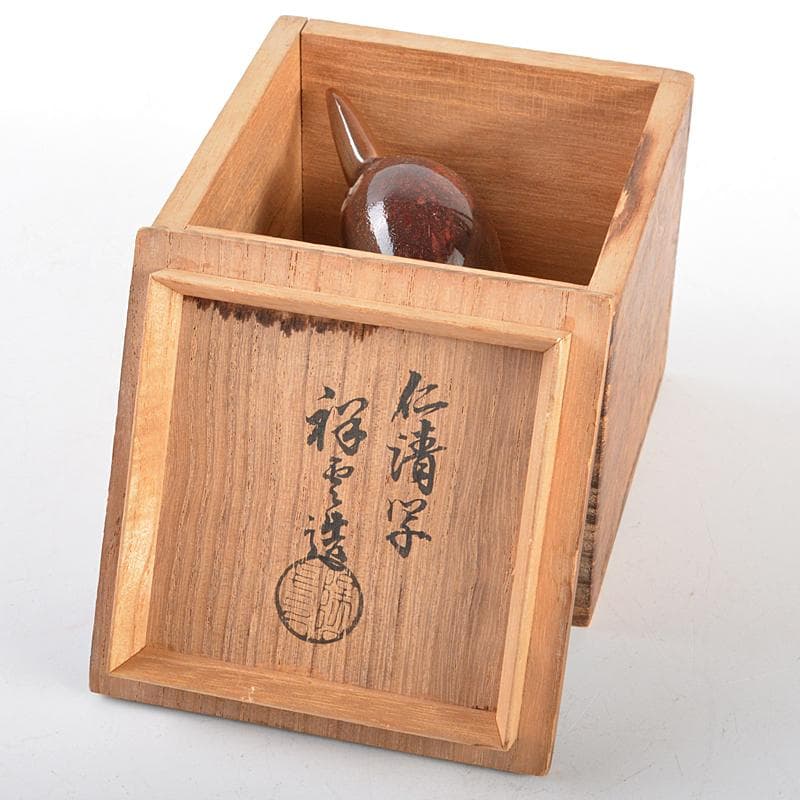 茶道具　祥雲造　仁清写　鳥香合　共箱　M　R5358