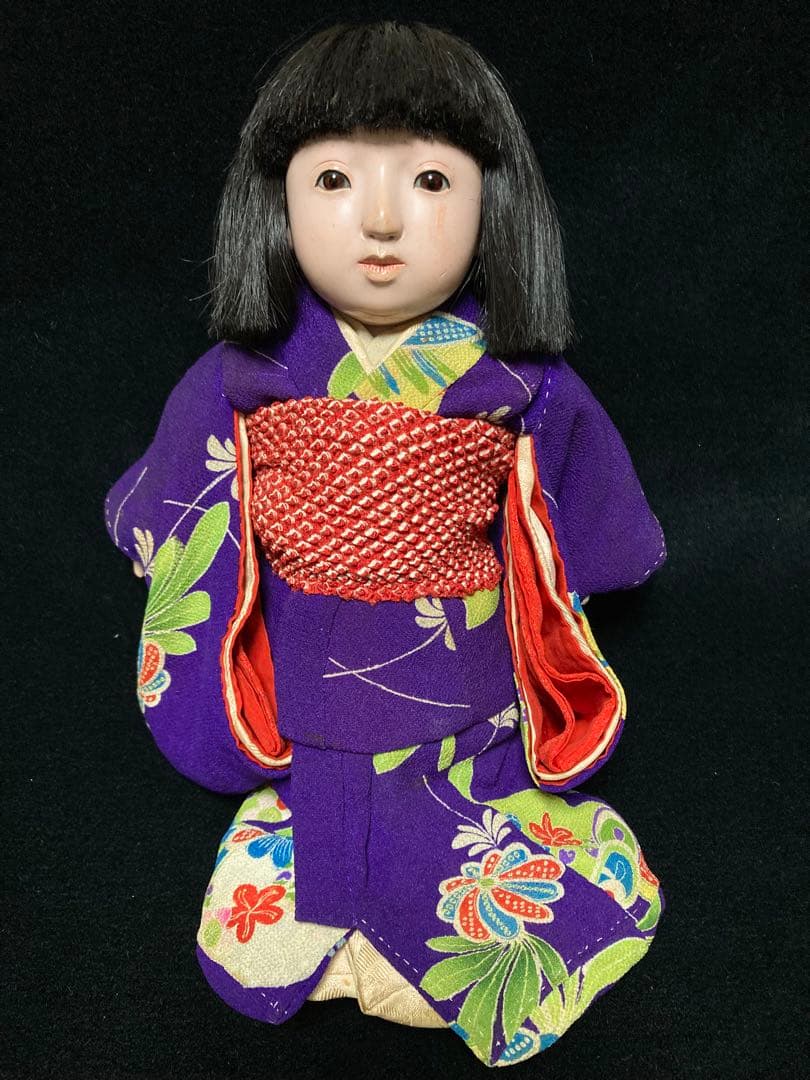 小さな市松人形　大正　大丸　玉翠　31㎝　日本人形