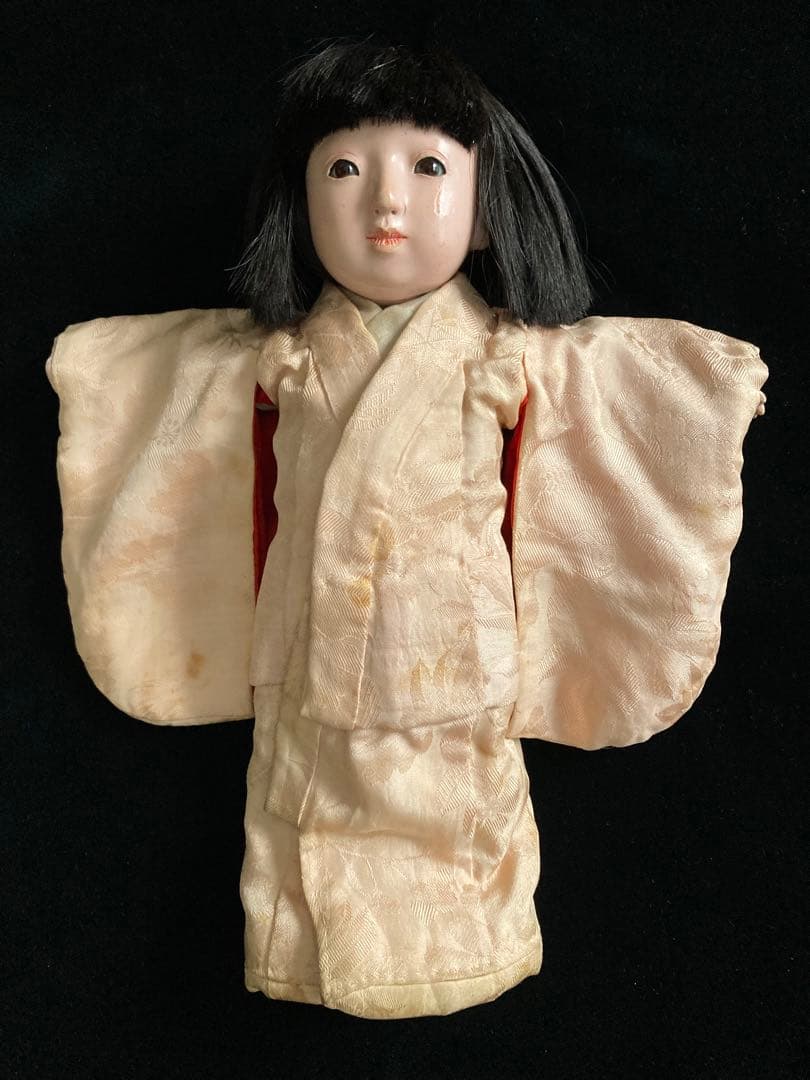 小さな市松人形　大正　大丸　玉翠　31㎝　日本人形