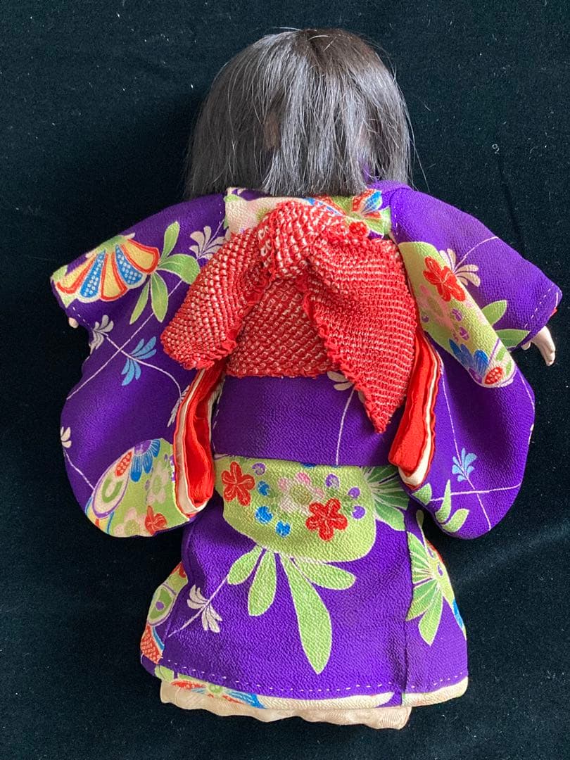 小さな市松人形　大正　大丸　玉翠　31㎝　日本人形