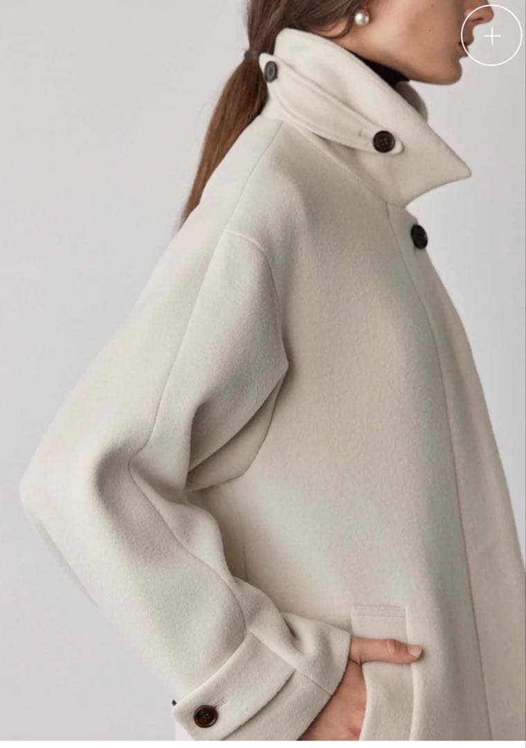 【SOÉJU】ジーロンラムステンカラーコート