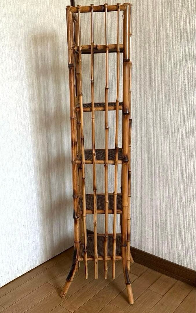 バリ島アジアン雑貨バンブー棚