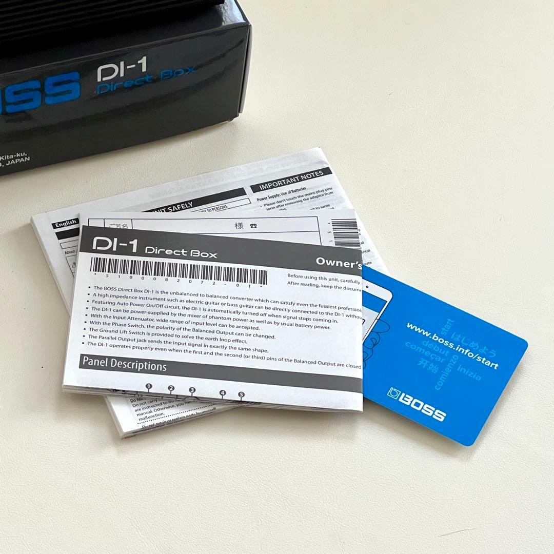 と*る様 【超美品】BOSS DI-1 ダイレクトボックス 新品電池サービス！