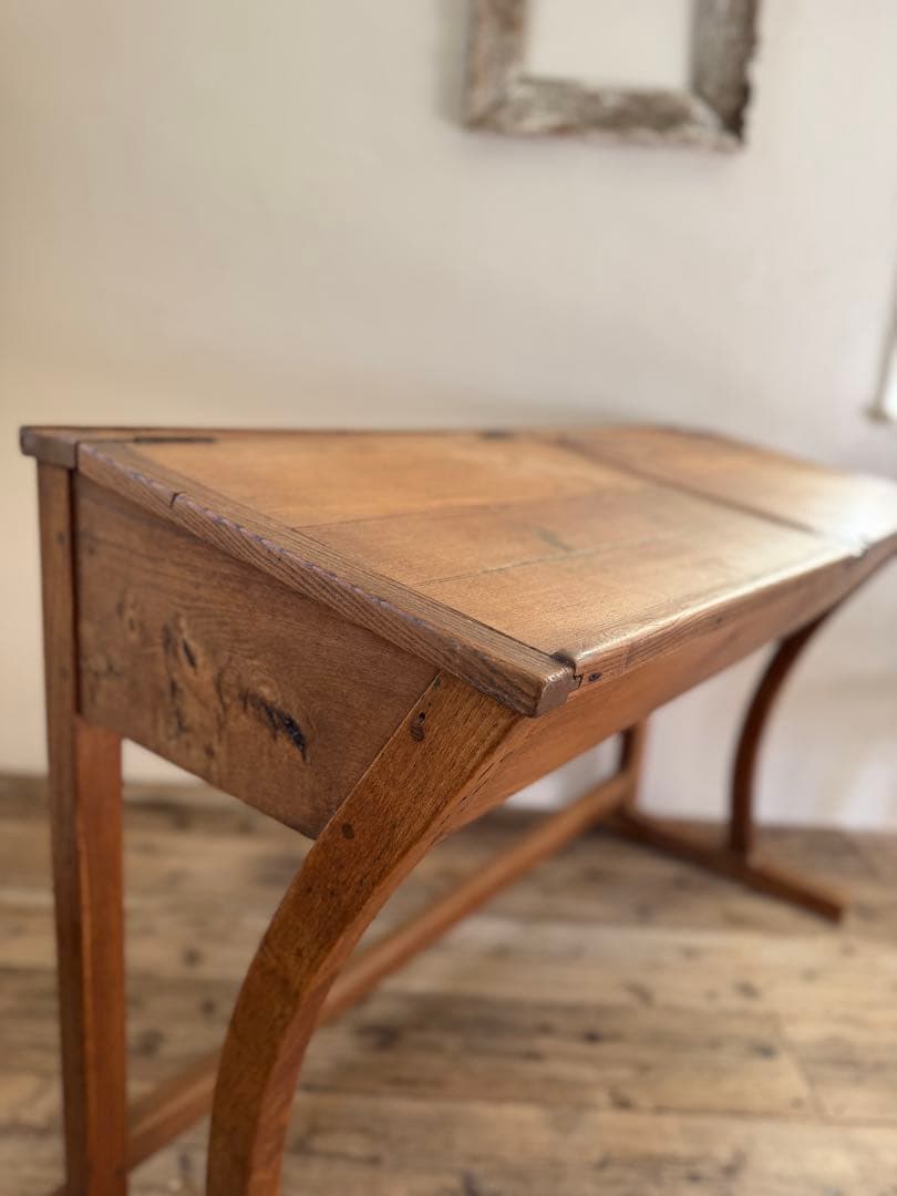 1900s初期 フランスアンティーク 2人掛けスクールデスク