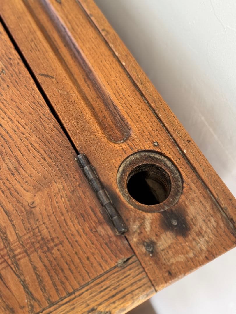 1900s初期 フランスアンティーク 2人掛けスクールデスク