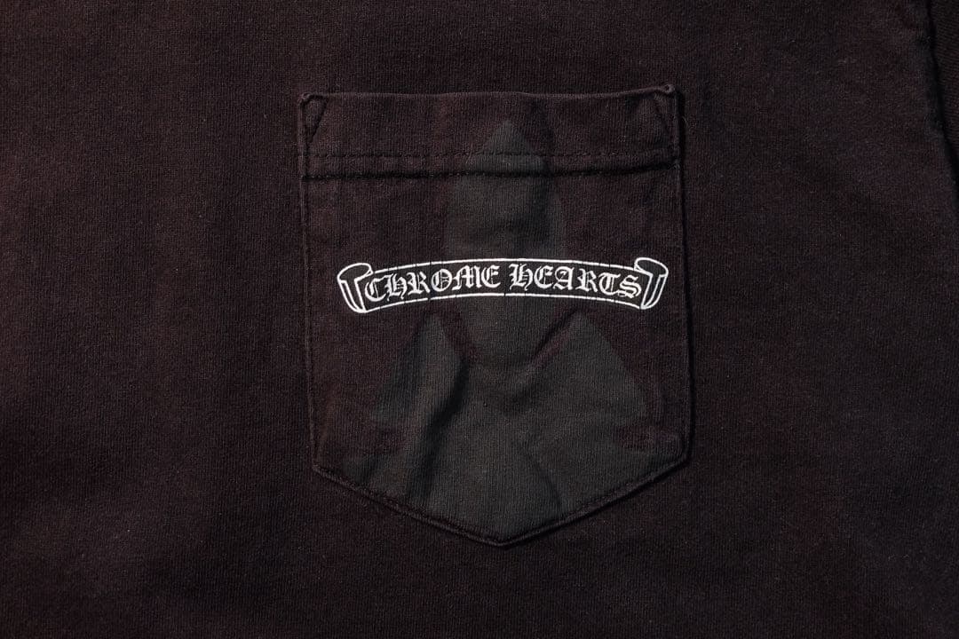 vintage クロムハーツ バックスクロールラベル ブラック L