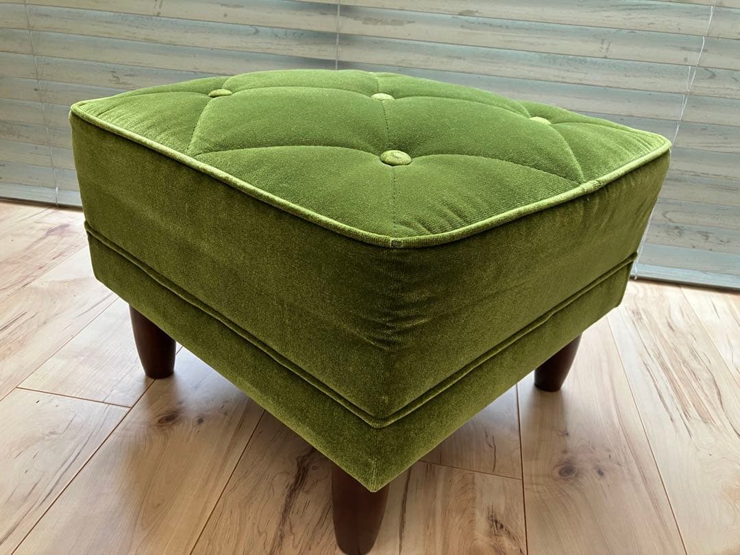 KARIMOKU60 カリモク　オットマン モケットグリーン