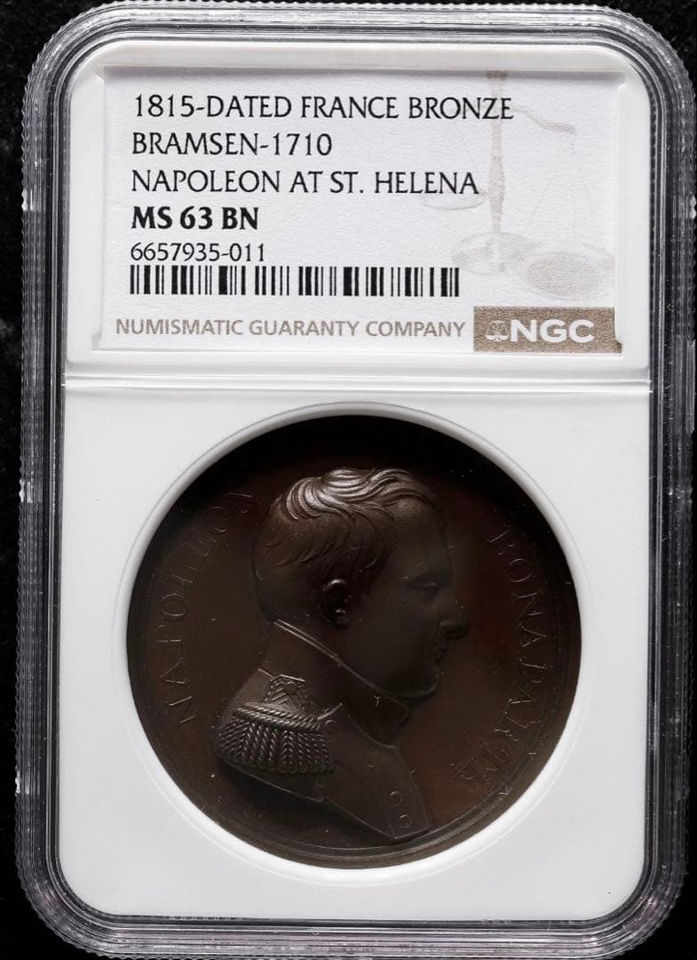 ナポレオン1世　生涯最終章　セントヘレナでの幽閉　ブロンズメダル