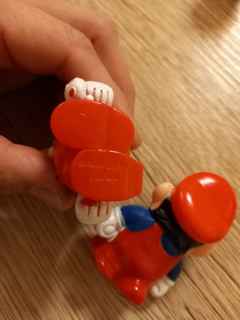 『希少レトロ』バンダイ　ハッスルマリオルイージー5体セット　ソフビ1986年食玩